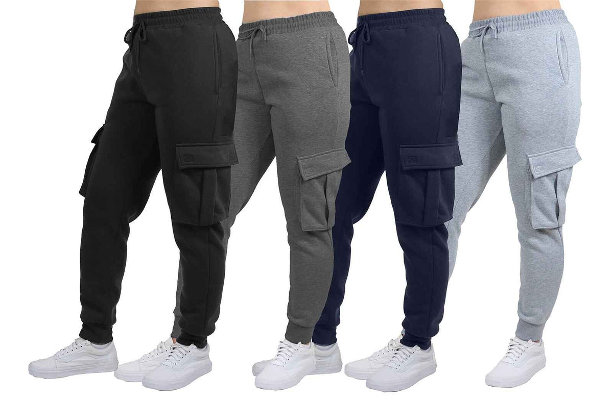 Women's Loose-Fit Fleece-Lined Cargo Jogger Sweatpants (Sizes: S-2XL) NEW