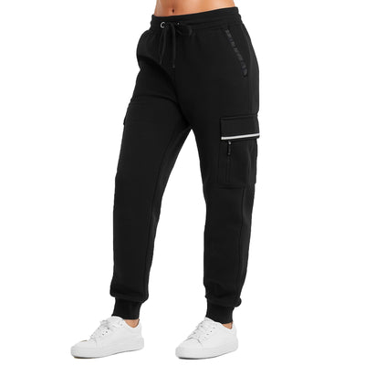 Women's Loose-Fit Fleece-Lined Cargo Jogger Sweatpants, S-2XL