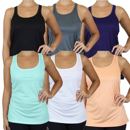 Women's Moisture-Wicking Sport Racerback Tank Tops Shirt (S-3XL) NEW FREE SHIP