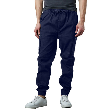 Mens Twill Stretch Jogger and Cargo Pocket Pants Chinos Work Lounge Active NEW
