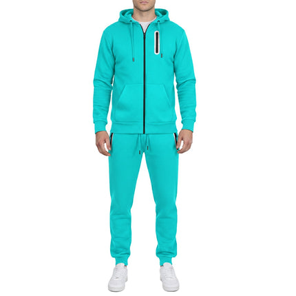 Mens Tech Fleece Hoodie & Jogger Tracksuit 2-Piece Athletic Outfit (Size- S–3XL)