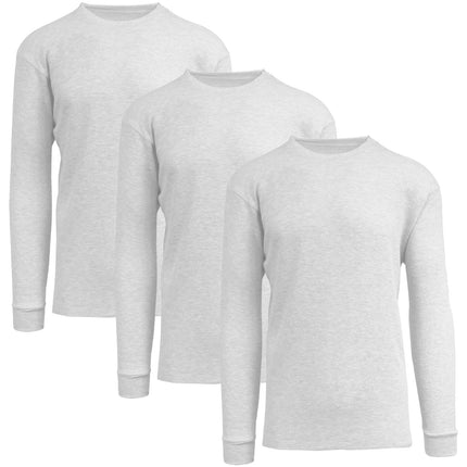Men's 3-Pack Classic Soft Knit Thermal Shirts – Ribbed & Warm (Sizes- S-2XL) NEW