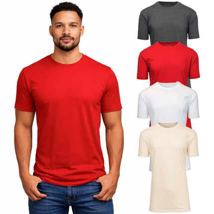 4-Pack Men's Casual Crew Neck T-Shirt Tee (S-3XL) Free Shipping
