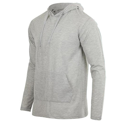 Men's Breathable Cotton Pullover Hoodie, S-3XL