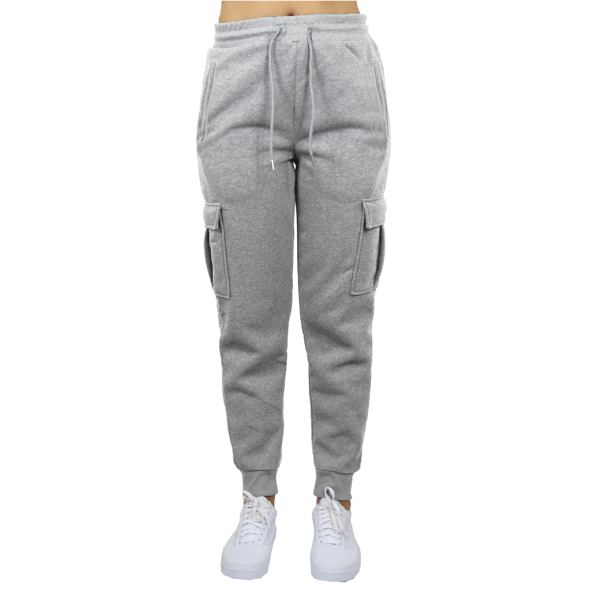 Women's Loose-Fit Fleece-Lined Cargo Jogger Sweatpants, S-2XL