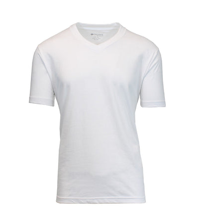 Men's Short Sleeve V-Neck T-Shirt, Solid Colors