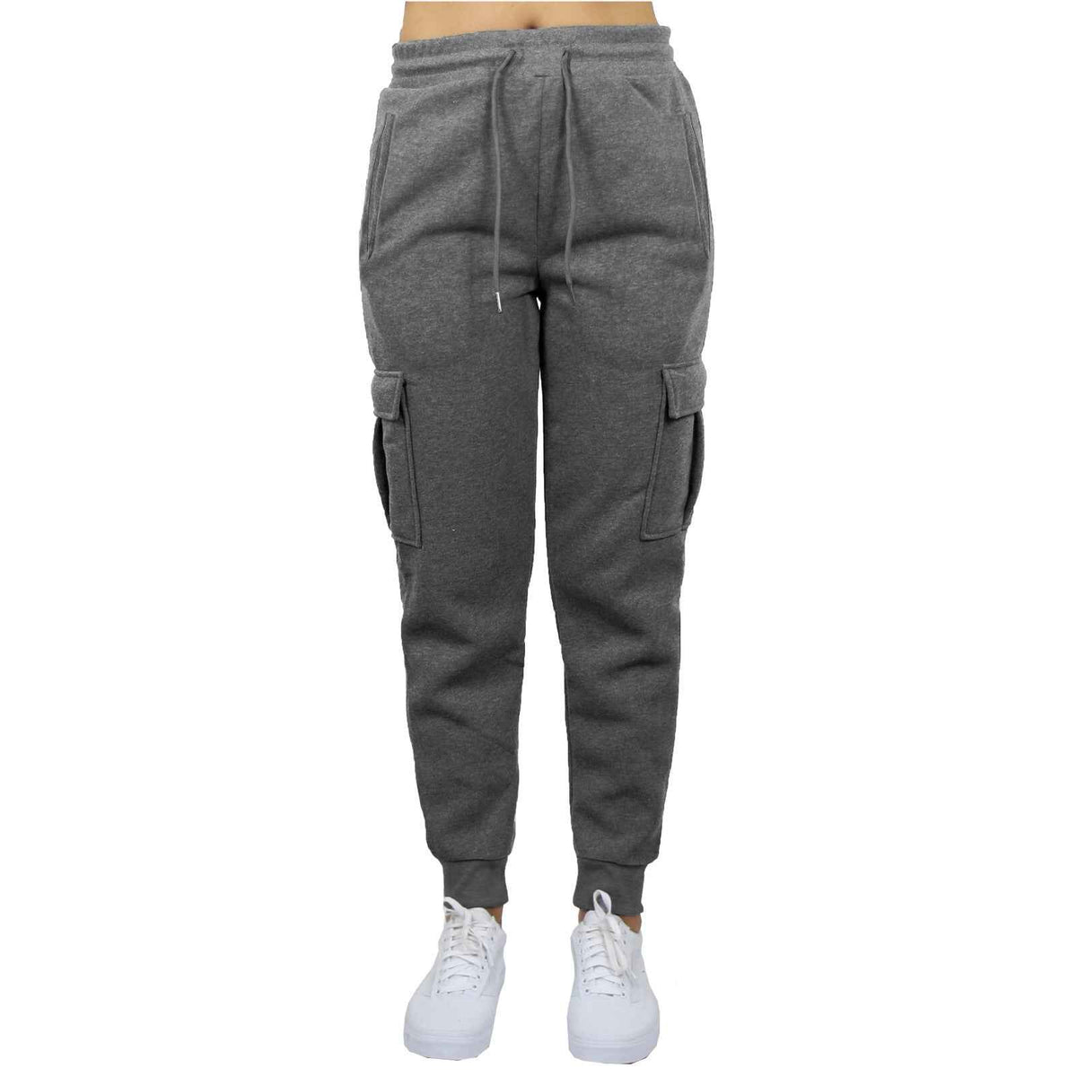 Women's Loose-Fit Fleece-Lined Cargo Jogger Sweatpants (Sizes: S-2XL) NEW