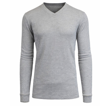 Men's Long Sleeve Waffle Thermal Shirt Tee -Crew Neck Layering Color & Size NEW
