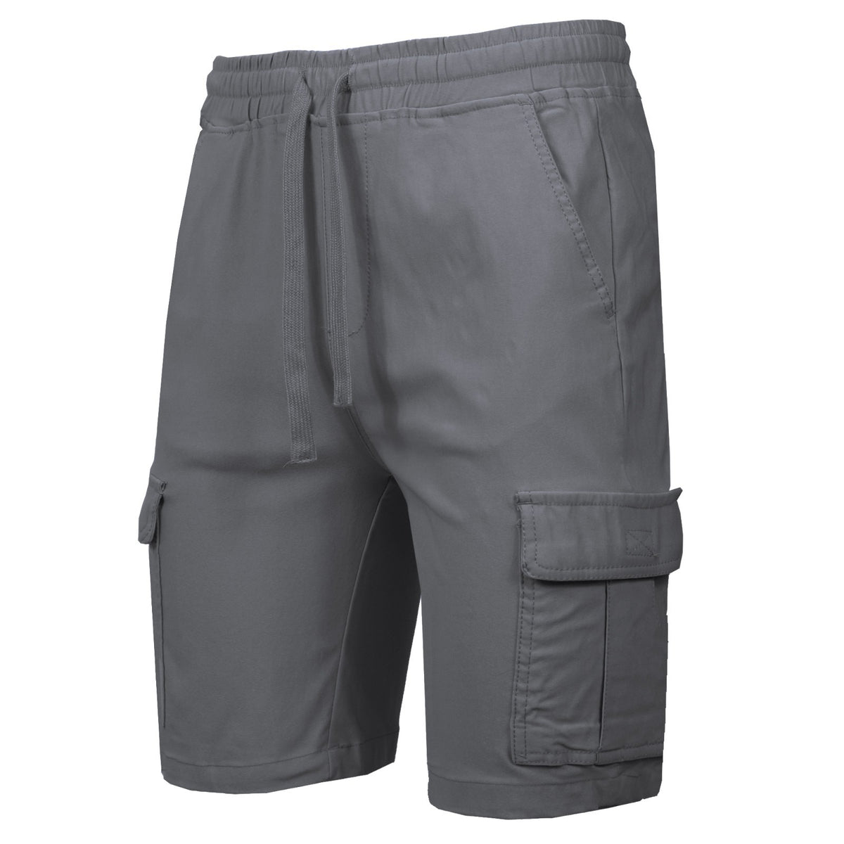 Men's Flex Cargo Shorts with Elastic Drawstring Waist