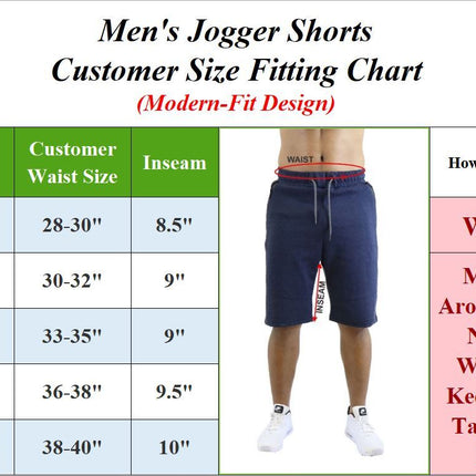 Men’s Sweat Jogger Shorts Casual Summer Lounge Gym Tech Shorts Zipper Pockets