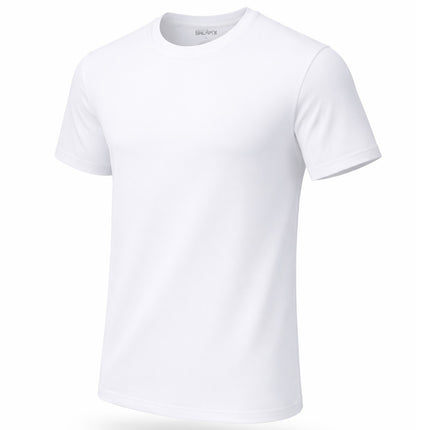 Men's 9-Pack Classic Short Sleeve Crew Neck 100% Cotton Undershirts