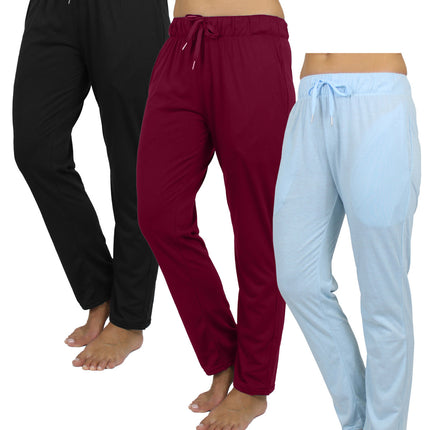 New 3-Pack Women's Loose Fit Classic Lounge Pants (Sizes: S-3XL) Free Shipping