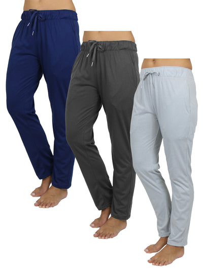 Women's Loose Fit Classic Lounge Pants, 3-Pack, S-3XL