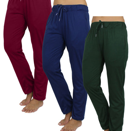 New 3-Pack Women's Loose Fit Classic Lounge Pants (Sizes: S-3XL) Free Shipping