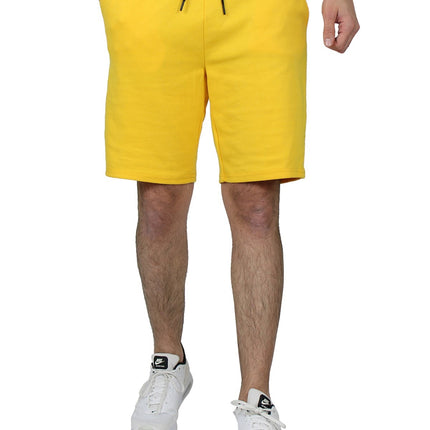 Men's Tech Fleece Performance Shorts With Heat Seal Zipper Pocket Gym S-2XL