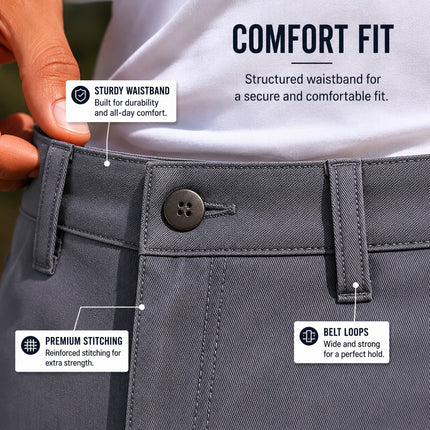 Men's Cotton Flex Stretch Cargo Shorts W/o Belt Tracking Fishing Travel