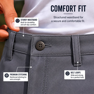 Men's Cotton Flex Stretch Cargo Shorts, No Belt
