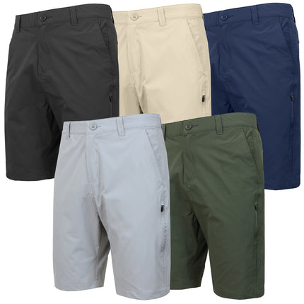 Men’s 6-Pocket All Motion Stretch Utility Shorts For Adults Zipper Cargo