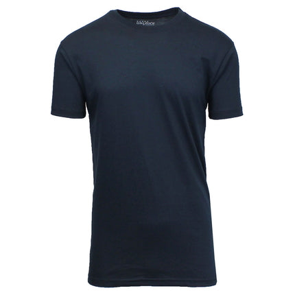 Men’s Modern Fit Crew Neck T-Shirt Soft Breathable Cotton-Poly Blend Casual Tee