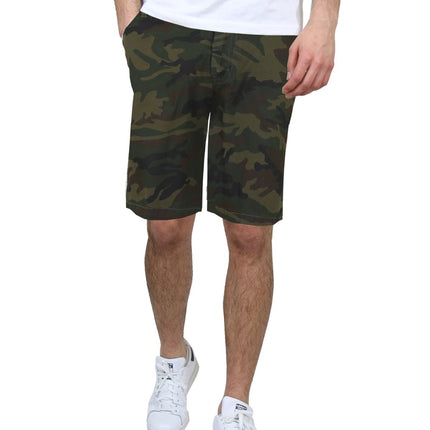 Mens Flat Front Shorts Uniform Work School Lounge Casual Twill 12-14" Inseam NWT