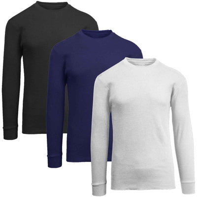 Women's 3-Pack Classic Soft Knit Thermal Shirts – Ribbed & Warm (Sizes- S-2XL)