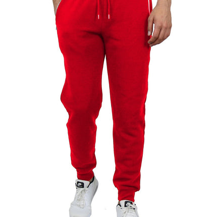 Mens Jogger Pants Sweatpants French Terry Active Gym Lounge Sleep Skinny Fit NEW