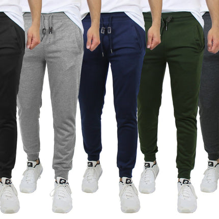 Mens French Terry Active Jogger Pants Sweatpants Lounge Sleep Gym S M L XL XXL