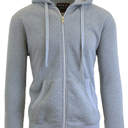Mens Fleece Zipper & Pullover Hoodie Jacket Sweatshirt Gym Activewear (S-5XL)