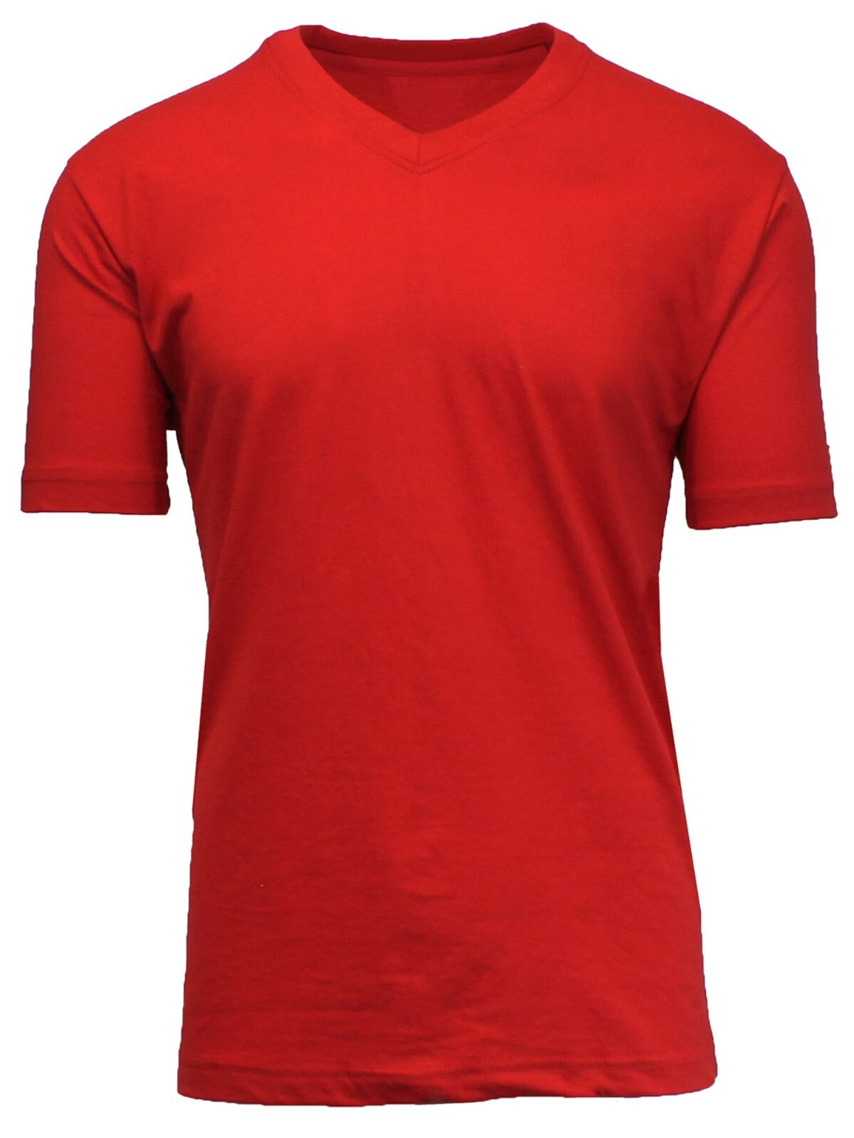 Men's Short Sleeve V-Neck T-Shirt, Solid Colors