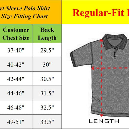 2-Pack Mens Short Sleeve Pique Polo Shirts Uniform Fitted Color Solid (S-2XL)