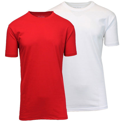 Men’s 2-Pack Everyday Wear Crew Neck Cotton Blend T-Shirt (S – 3XL) (FREE SHIP)