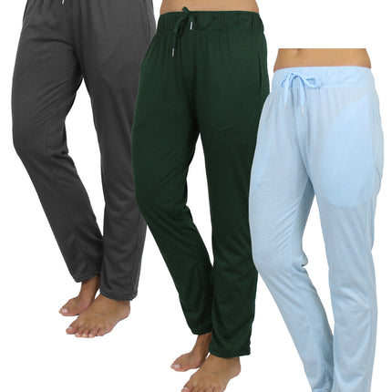 New 3-Pack Women's Loose Fit Classic Lounge Pants (Sizes: S-3XL) Free Shipping