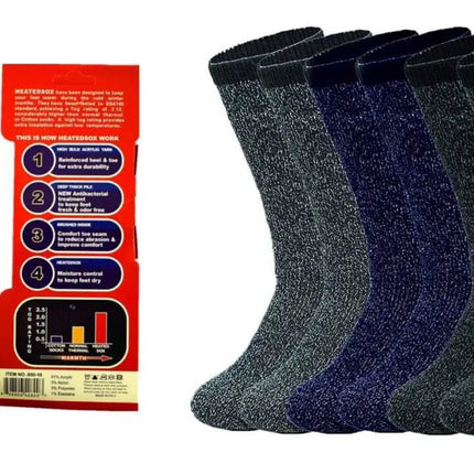 Mens thermal socks Heated winter friendly Warm  Boot Sox thick Duty Size 10-13 - PremiumBrandGoods