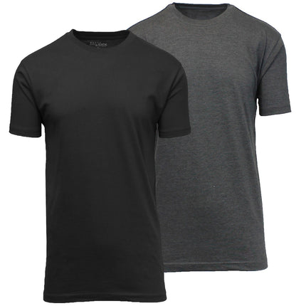 Men’s 2-Pack Everyday Wear Crew Neck Cotton Blend T-Shirt (S – 3XL) (FREE SHIP)