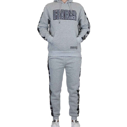 Mens Tech Fleece Hoodie & Jogger 2-Piece Set With Heat Seal Zipper Design S-4XL