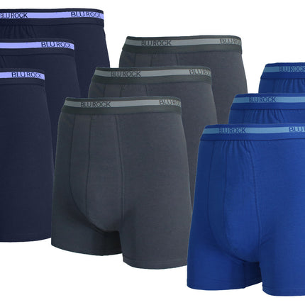 Men's  Stretch Cotton Boxer Briefs (9-Pack) (Sizes: S-2XL) NWT Free Shipping