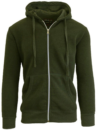Men's Fleece Zip-Up & Pullover Hoodie, S-5XL