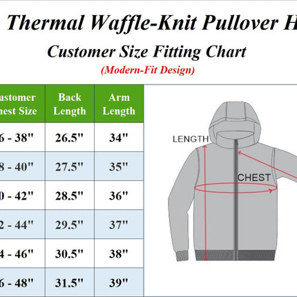 Men’s 3-PACK Lightweight Waffle Knit Hoodie – Cozy, Regular Fit Pullover (S-3XL)
