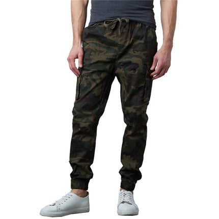 Mens Cargo Jogger Pants Sweatpants Cotton Twill Combat Stretch Active Trousers
