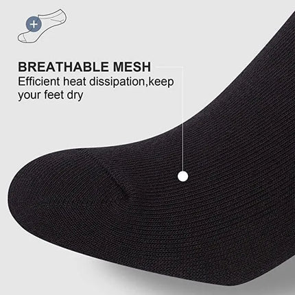 3 Pairs Socks Mens Ankle Quarter Crew Sport Plain Solid Socks Cotton Low Cut Sizes 9-13 - PremiumBrandGoods