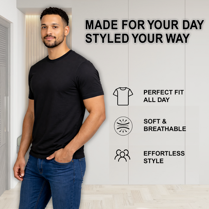 Men's Casual Crew Neck T-Shirt Tee (S-3XL) Free Shipping