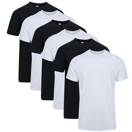 6-Pack Men's Premium Heavyweight Crew Neck Short Sleeve Tee (M-3XL)
