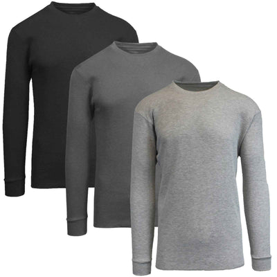 Women's 3-Pack Classic Soft Knit Thermal Shirts – Ribbed & Warm (Sizes- S-2XL)