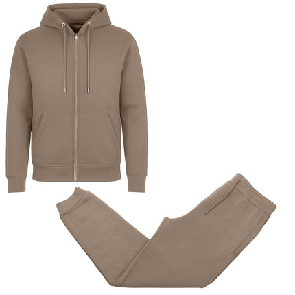 Mens Tech Fleece Hoodie & Jogger Tracksuit 2-Piece Athletic Outfit (Size- S–3XL)