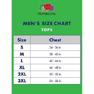 Fruit of the Loom Men's True Comfort 5 Pack Crew Neck Tee 5-Pack - PremiumBrandGoods