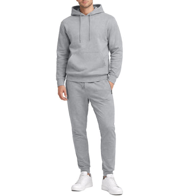 Men's Fleece Pullover Hoodie & Sweatpants Set