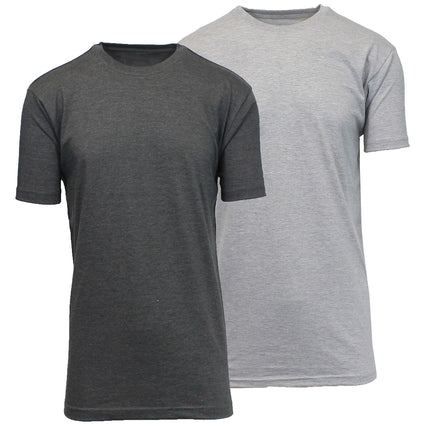 Men’s 2-Pack Everyday Wear Crew Neck Cotton Blend T-Shirt (S – 3XL) (FREE SHIP)