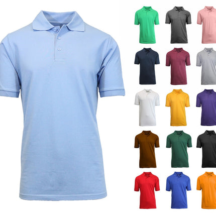 Men's Causal Cotton Polo T Shirt Jersey Short Sleeve Sport Casual Golf Fast Ship