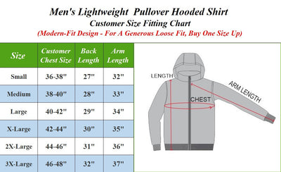 Men's Breathable Cotton Pullover Hoodie, S-3XL