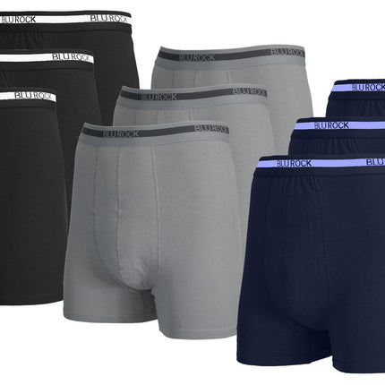 Men's  Stretch Cotton Boxer Briefs (9-Pack) (Sizes: S-2XL) NWT Free Shipping